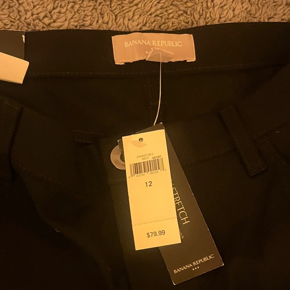 Banana Republic Sloan Fit Black Pants - BRAND NEW - Picture 3 of 5